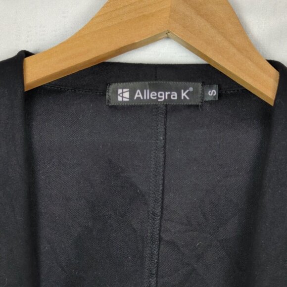 Allegra K Open Front Jacket with Zipper Detail - Picture 2 of 6